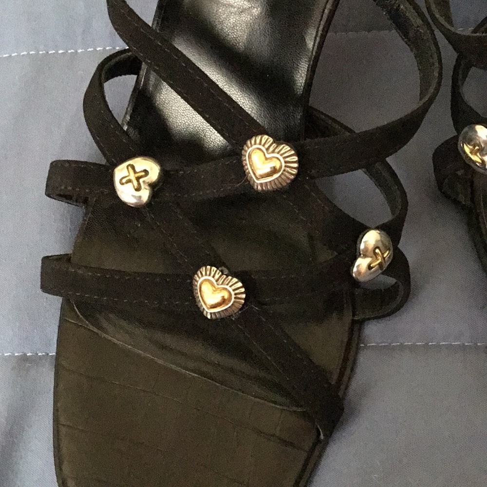 Brighton Black Women’s Robbie Vintage Heels Sandals 9M - Picture 4 of 8